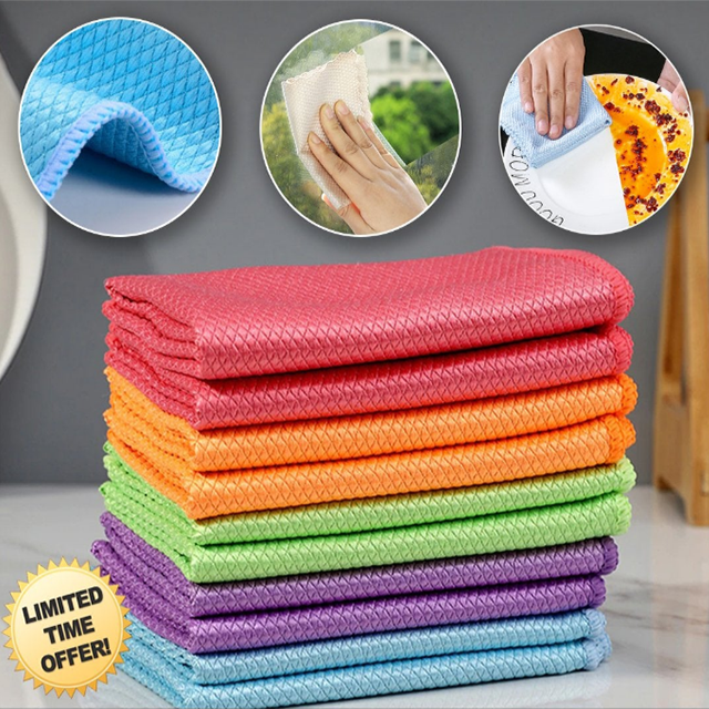 Streak-Free Miracle Cleaning Cloths (Reusable)